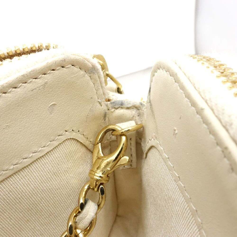 CHANEL Cream Canvas Deauville Shoulder Bag - Picture 8 of 10